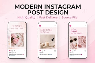 design modern instagram post,facebook post ,social post