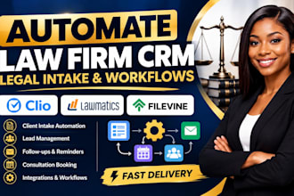 automate law firm CRM legal intake clio lawmatics and filevine