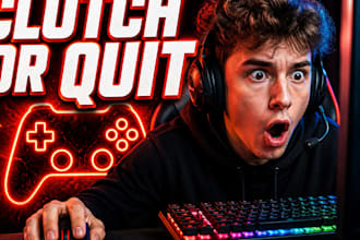 design a high CTR gaming thumbnail that gets clicks