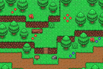 create pixel art tileset steam capsule art fantasy map