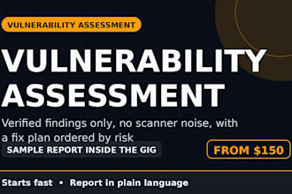 run a website vulnerability assessment with a clear fix plan
