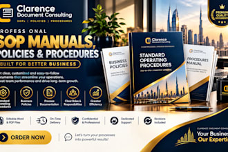 create professional sop manuals, policies and procedures for your business
