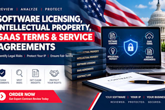 review software licensing, intellectual property saas terms, service agreement