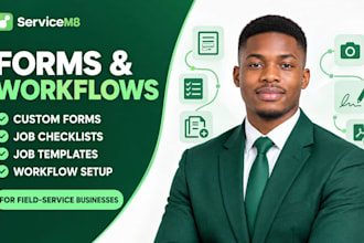 create custom servicem8 forms checklists and job workflows