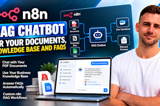 build an n8n rag chatbot for PDF documents, business knowledge base and faqs