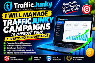 manage traffic junky campaigns to improve your advertising performance