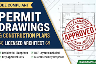 create residential permit drawings for city approval