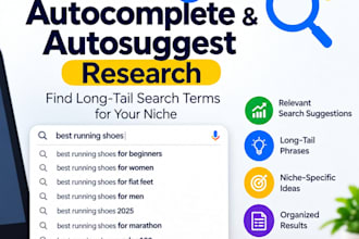 provide google autocomplete and autosuggestion keyword research