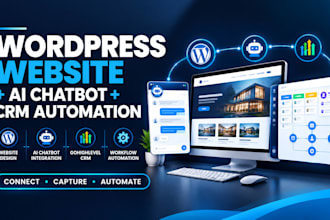 build a wordpress website with gohighlevel CRM and ai chatbot automation