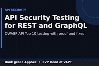 test your API security for rest and graphql apis