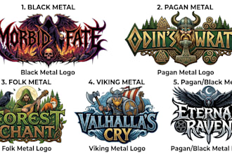 do black metal pagan metal folk metal viking metal band art