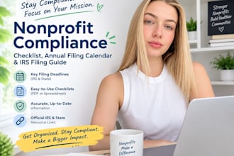 create a nonprofit compliance checklist, annual filing calendar and irs filing