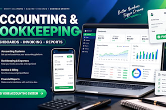build an accounting, bookkeeping, finance dashboard or invoicing system