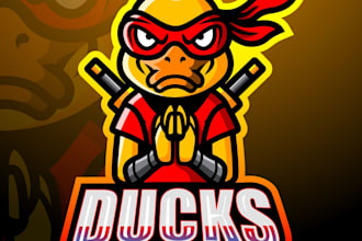 design high quality modern duck logo