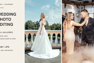 batch edit 200 to 700 wedding photos in lightroom