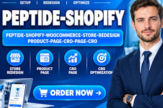 setup peptide shopify woocommerce store redesign product page cro page cro