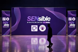 design your event branding, backdrop, media wall and standee