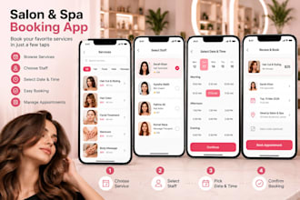 build a salon booking website and mobile app