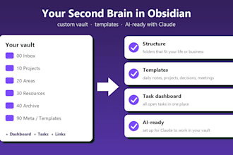 set up your obsidian second brain with claude ai