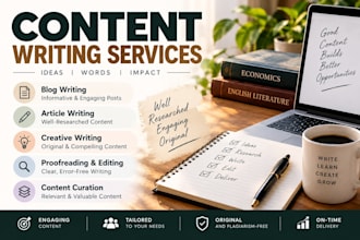 content writing, blog writing etc