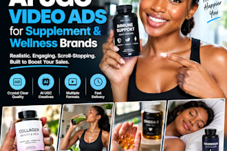 create ai ugc video ads for supplement and wellness brands
