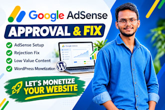 fix google adsense issues and help with website approval