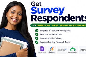 get survey respondents for dissertation thesis survey and research questionnaire