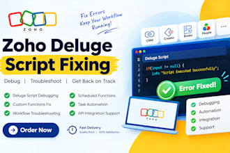 fix zoho deluge script errors and broken workflows