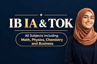 assist with ib ia and tok projects