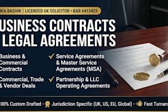 draft business partnership contract agreement and operating agreement