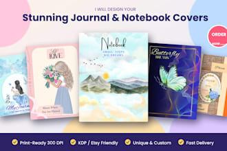 design KDP journal and notebook book cover