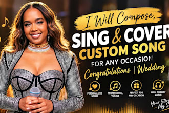 compose sing  and cover custom song for any occasion congratulations wedding