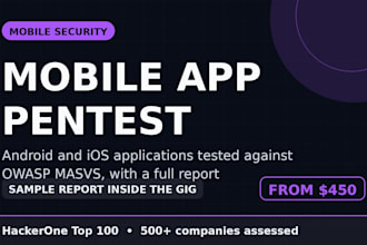 do mobile app penetration testing for android and ios