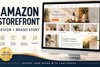design your amazon storefront and write your brand story