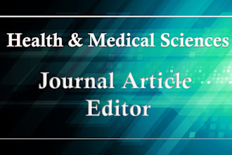 edit and format your manuscript for medical journal submission