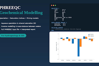 run phreeqc geochemical and hydrogeochemical modelling