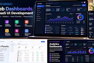 build a modern ai dashboard or saas web interface
