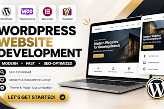 build wordpress website wordpress elementor website wordpress website design