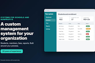 build a custom management system for your school or nonprofit