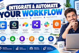 integrate calendly close CRM airtable leadconnector slack zapier automation