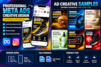 design high converting meta ads and facebook ad creatives