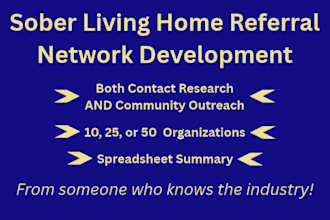 build a referral network for your sober living home