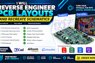 reverse engineer pcb layouts and recreate schematics