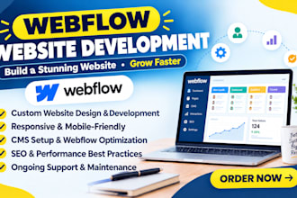 design, redesign, or develop a responsive webflow website, figma to webflow