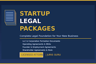 provide a startup legal package for your new business