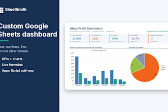 build a google sheets tracker or dashboard with apps script automation
