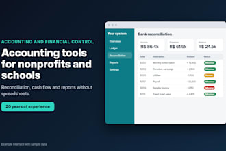 build accounting and financial control tools for nonprofits and schools