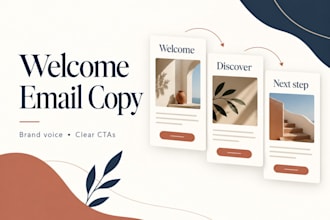 write a welcome email sequence for your ecommerce brand