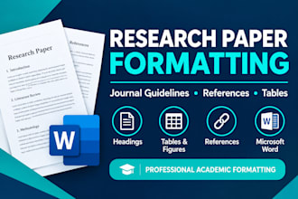 format your research paper or manuscript professionally
