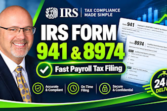 prepare form 6765 form 941 form 8974 for r and d payroll tax credit
